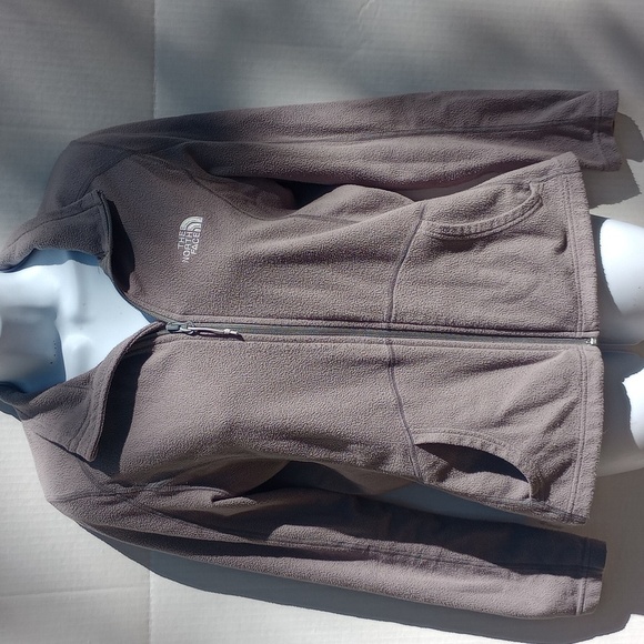 Medium Grey The North Face Zip Up Sweater Fleece Jacket - Picture 1 of 10